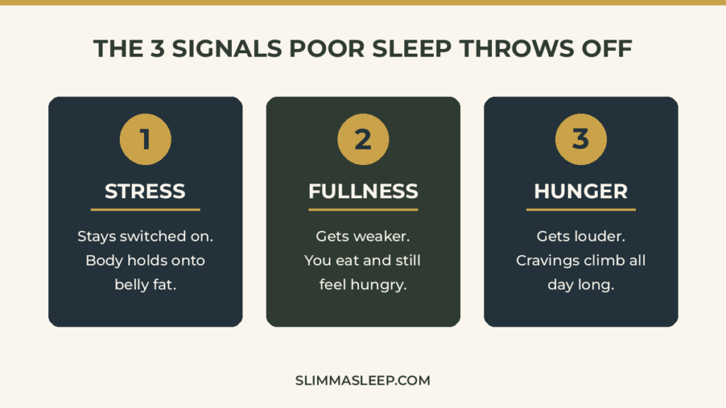 poor sleep and weight gain three hormone signals