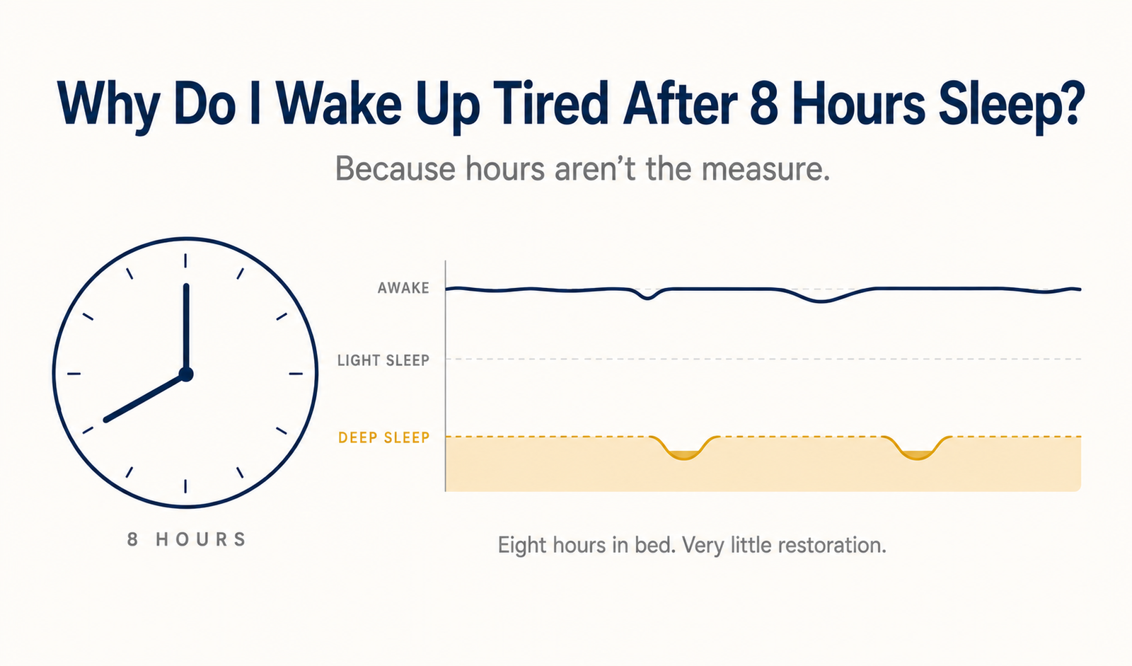 You are currently viewing Why Do I Wake Up Tired After 8 Hours Sleep? The Real Answer