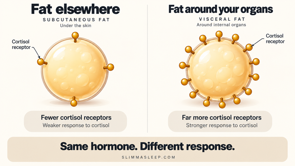 How to reduce cortisol belly fat — visceral fat has more cortisol receptors than fat elsewhere