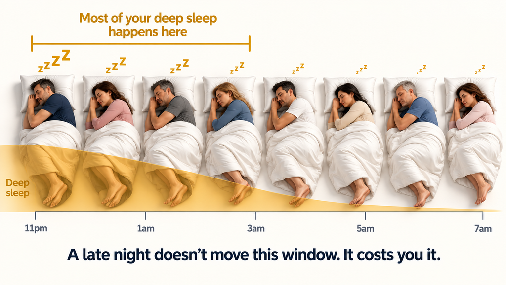 How to increase deep sleep — why deep sleep clusters in the first half of the night