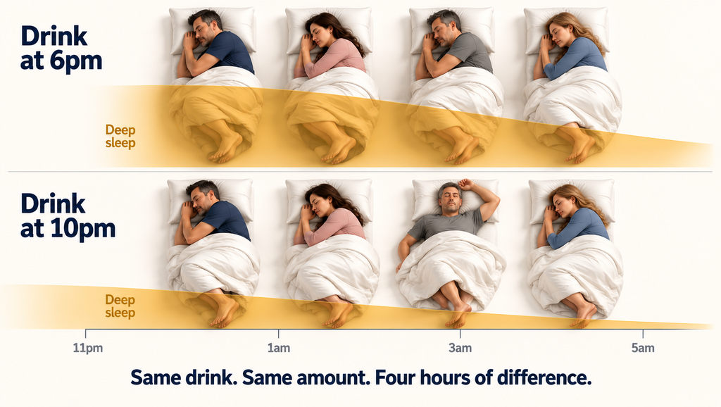 How to increase deep sleep — why alcohol timing matters more than the amount